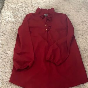 Mud pie long sleeve red tunic size M